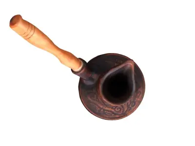 Turkish cofee Free low-poly 3D model