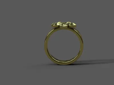 High-Quality 3D Ring Model Low-poly 3D model 3