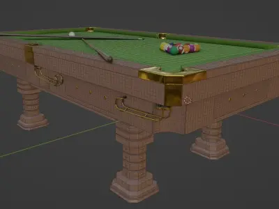 Billiard Table Free 3D model