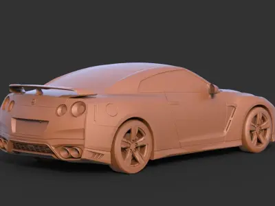 Nissan GT-R 2008 3D print model