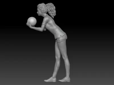 BOWLING GIRL 1 3D print model