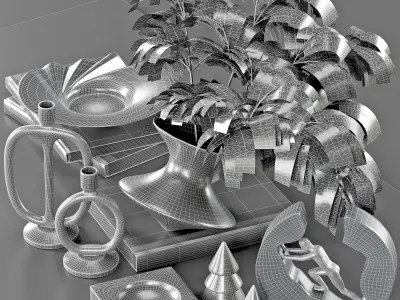 decorative set31 3D model purchase