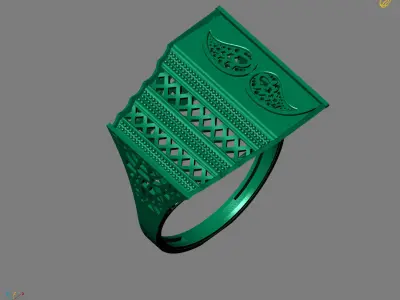 Women Plain Ring Ready STL Models Womens Ring 3d models 3D print model 39