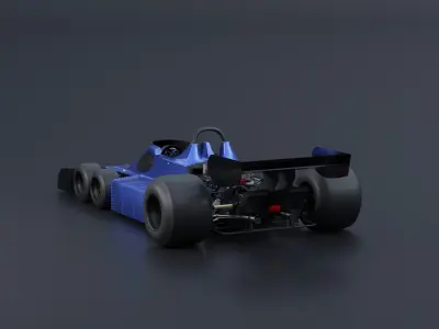 Tyrell F1 6Wheel Car 3D model
