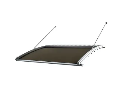 Motorized Pergola 6 chrome matte 3D model