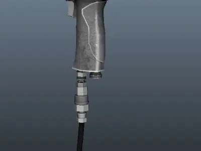 Air Pressure Gun Low-poly 3D model
