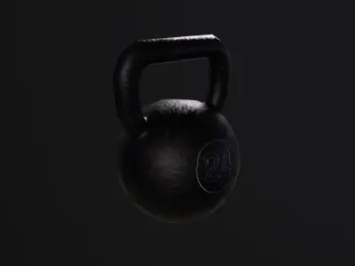 Kettlebell 3D Model Low-poly 3D model