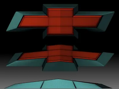 Chevrolet logo car brand for 3D printer or CNC router 3D print model