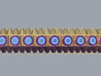 Clash Bracelet Diamonds   3D print model