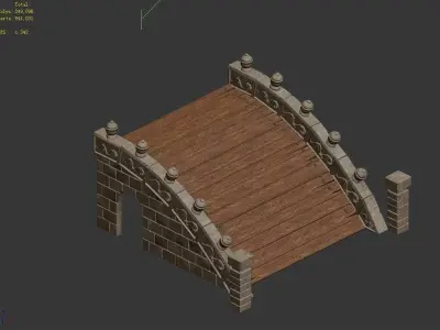 gAME Qing Dynasty Architecture - Stone Bridge 32 3D model