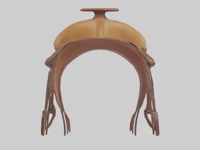 Horsesaddle Model Low-poly 3D model