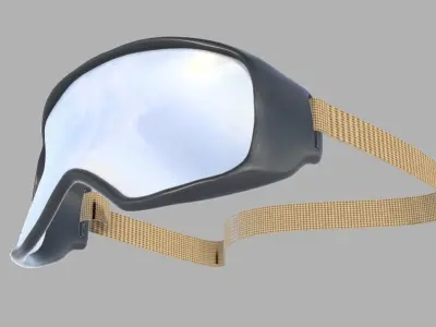 snowboard goggles 3D model