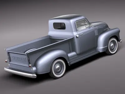chevrolet pickup 1950 3D model