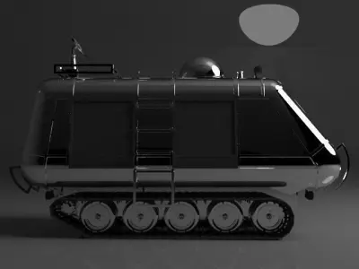 Transporter armored vehicle 3D model