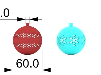 Christmas Ball 3D print model