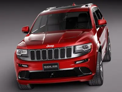 Jeep Grand Cherokee- SRT 2014 3D model