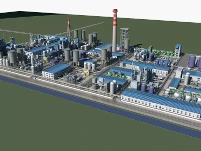 Chemical Plant 1 3D model