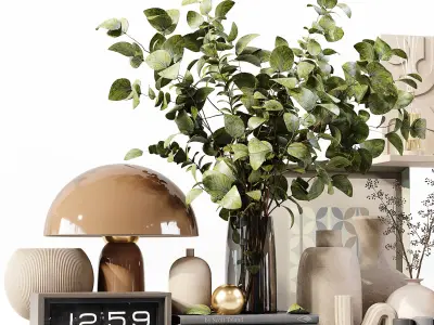 Decorative Set 204 Low-poly 3D model