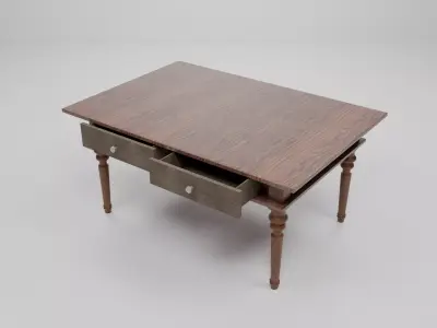 3d Table 01 Low-poly 3D model