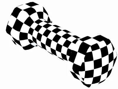 Dumbbell Hex 3D model