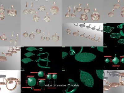  fusion cut service 3D Model Collection