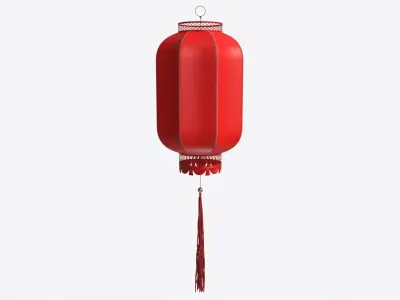 Oriental Traditional Hanging Paper Lantern 02 3D model