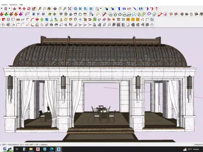Outdoor pavilion 3d model 3D model
