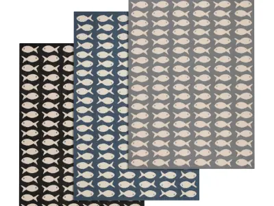 Rug Set 2408 3D model