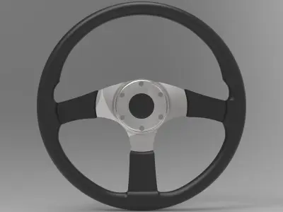 Momo Tuner - Steering Wheel 3D Model 3D print model