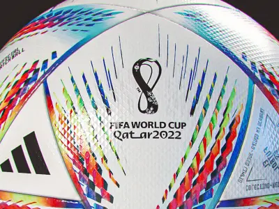 FIFA 2022 World Cup Ball Low-poly 3D model