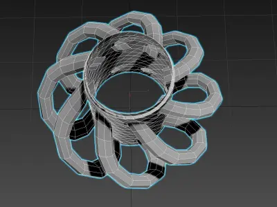 Modular Vortex Tesla Valve - Concept 3D model