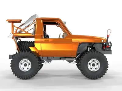 Generic Toyota Land Cruiser S70 1999 Xtreme Edition V2  3D model