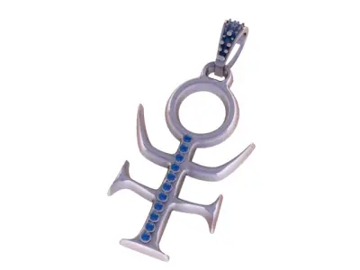 TRANSPLUTONIA SIGN PENDANT 3D PRINTABLE MODEL  3D print model