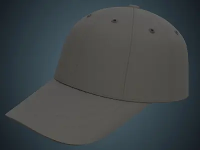 Baseball Cap 1A Low-poly 3D model