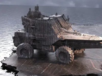 Space Truck destroyer 2  3D model