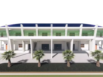 indoor stadium 3D model