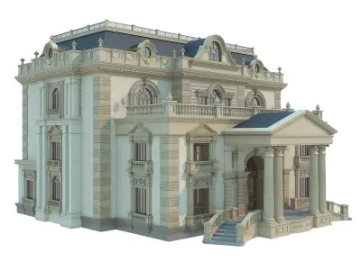 architecture luxury villa 3D model