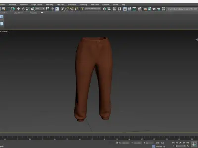 Pants Low-poly 3D model
