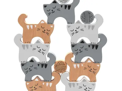 Constructor-puzzle-decor Stack-a-Cats 3D model
