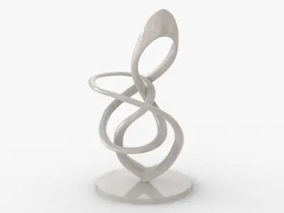 Modern Sculpture Cycloid Complex Decotration  3D print model