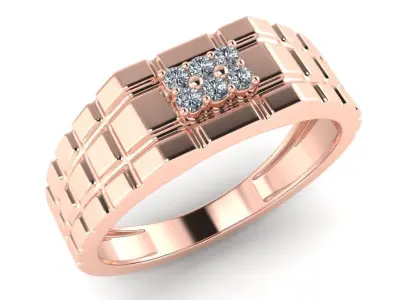 light weight gold diamond rings-C111116SKCH2025979-wt-5-10 3D print model