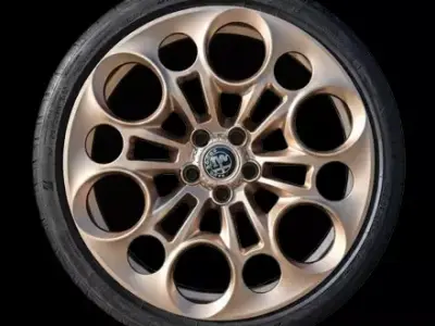 Alfa Romeo 33 Stradale Wheel Printable Model 3D print model