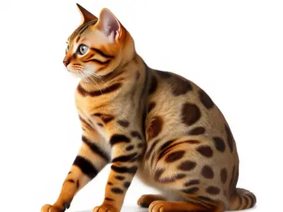 Spotted Bengal Cat model pack Low-poly 3D model
