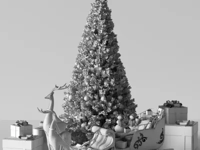 Christmas tree 02 3D model