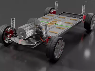 Electric Car Chassis 3D model