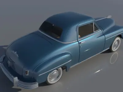 Plymouth Business Coupe 1949 3D print model