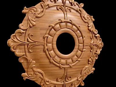 Ceiling Medallion 04 3D model