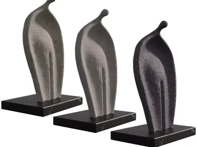 Concret Statue 03 Type Low-poly 3D model