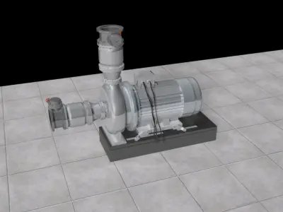 engine model pump 3D model