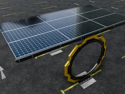 Modern Solar Carport-TEZCAN-Type-3 3D model